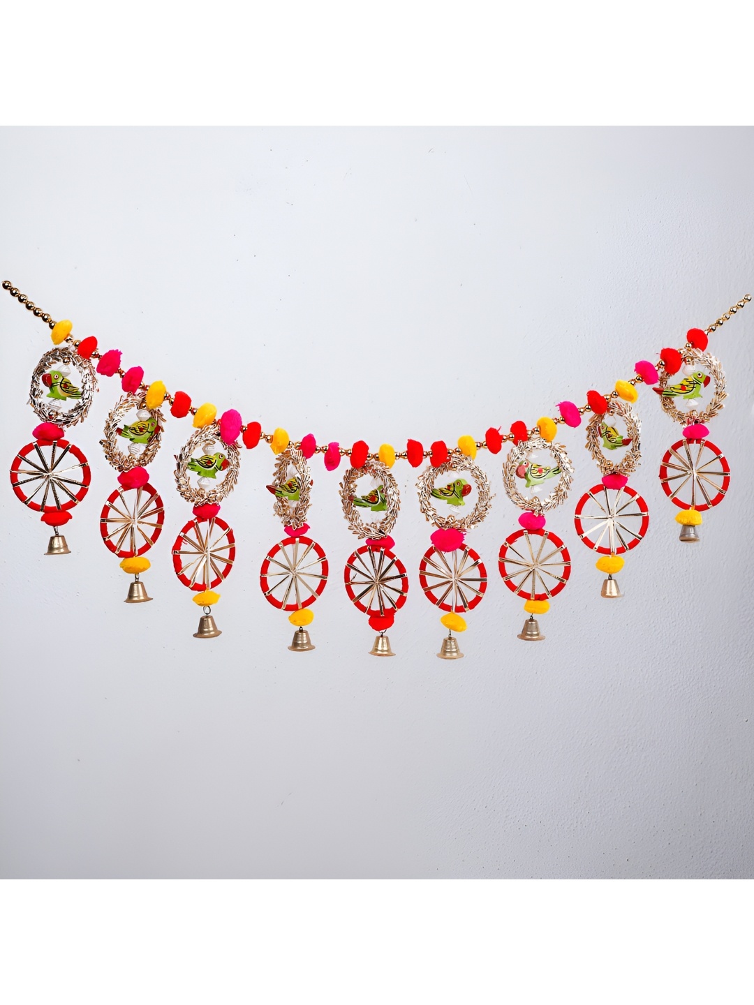 

Archies Yellow & Red Parrot Themed Toran Door Hanging