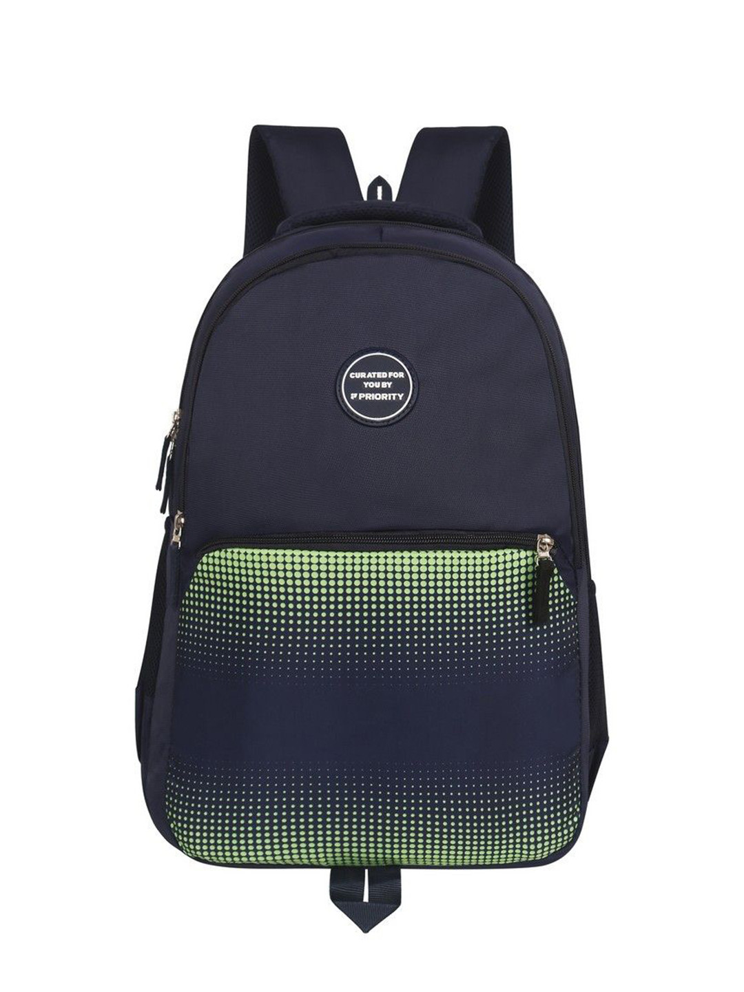 

Priority Adults Geometric Backpack with Compression Straps, Navy blue