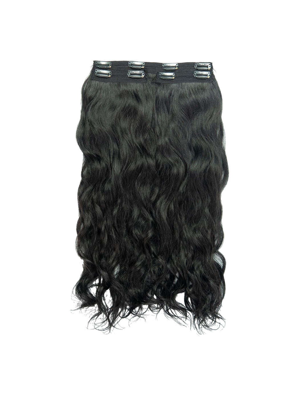 

GEMERIA HAIR Set Of 3 Clip In Volumizer Hair Extension 22Inch Each - Jet Black