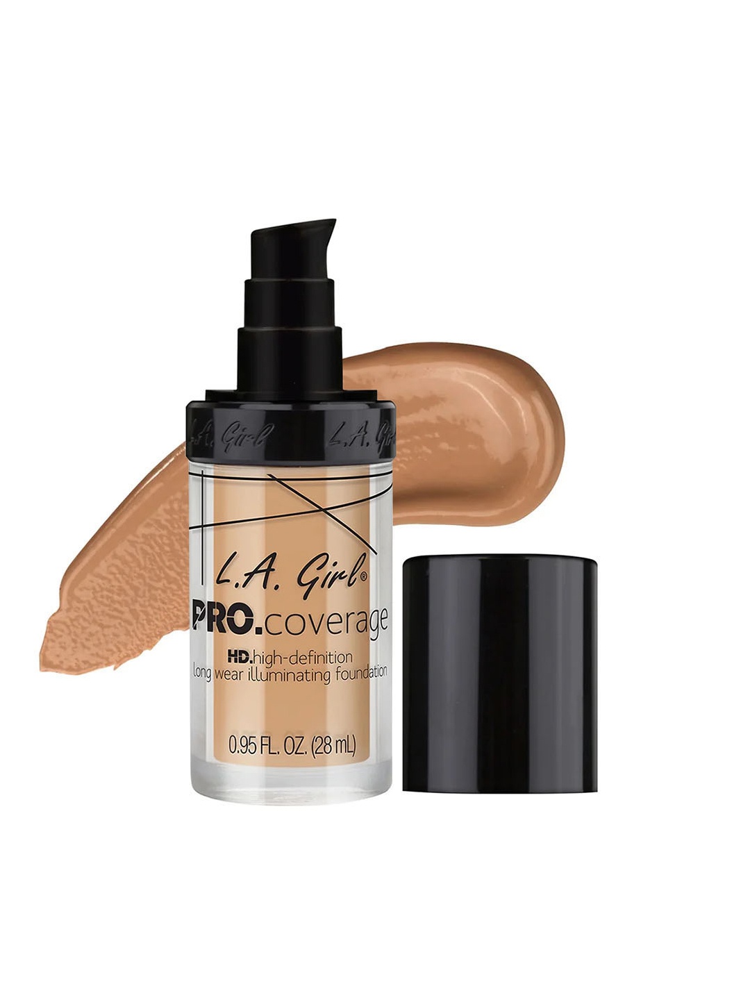 

L.A Girl Pro Coverage HD Long Wear Illuminating Foundation - Natural GLM644, Beige