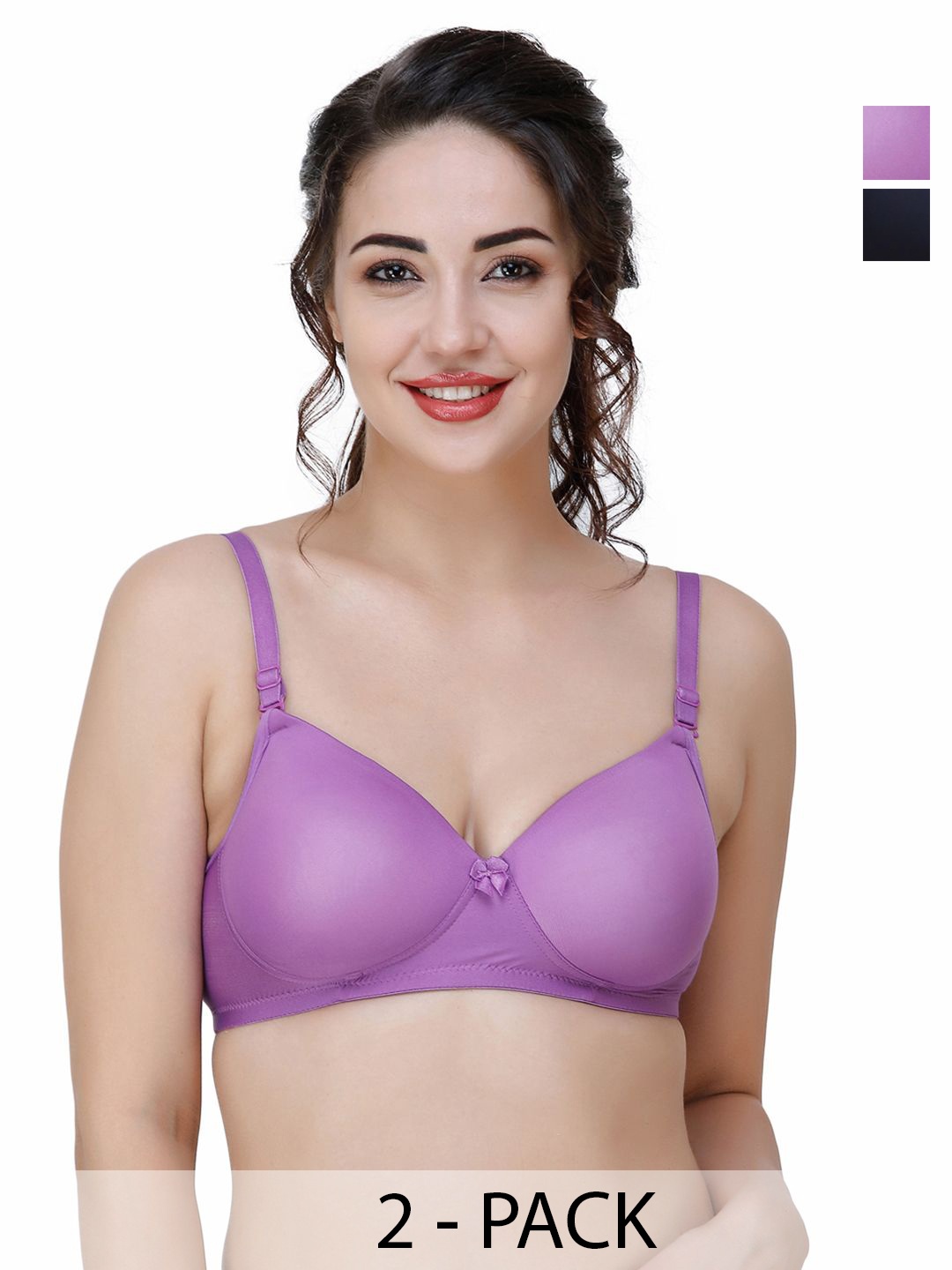 

College Girl Bra Full Coverage Lightly Padded, Navy blue