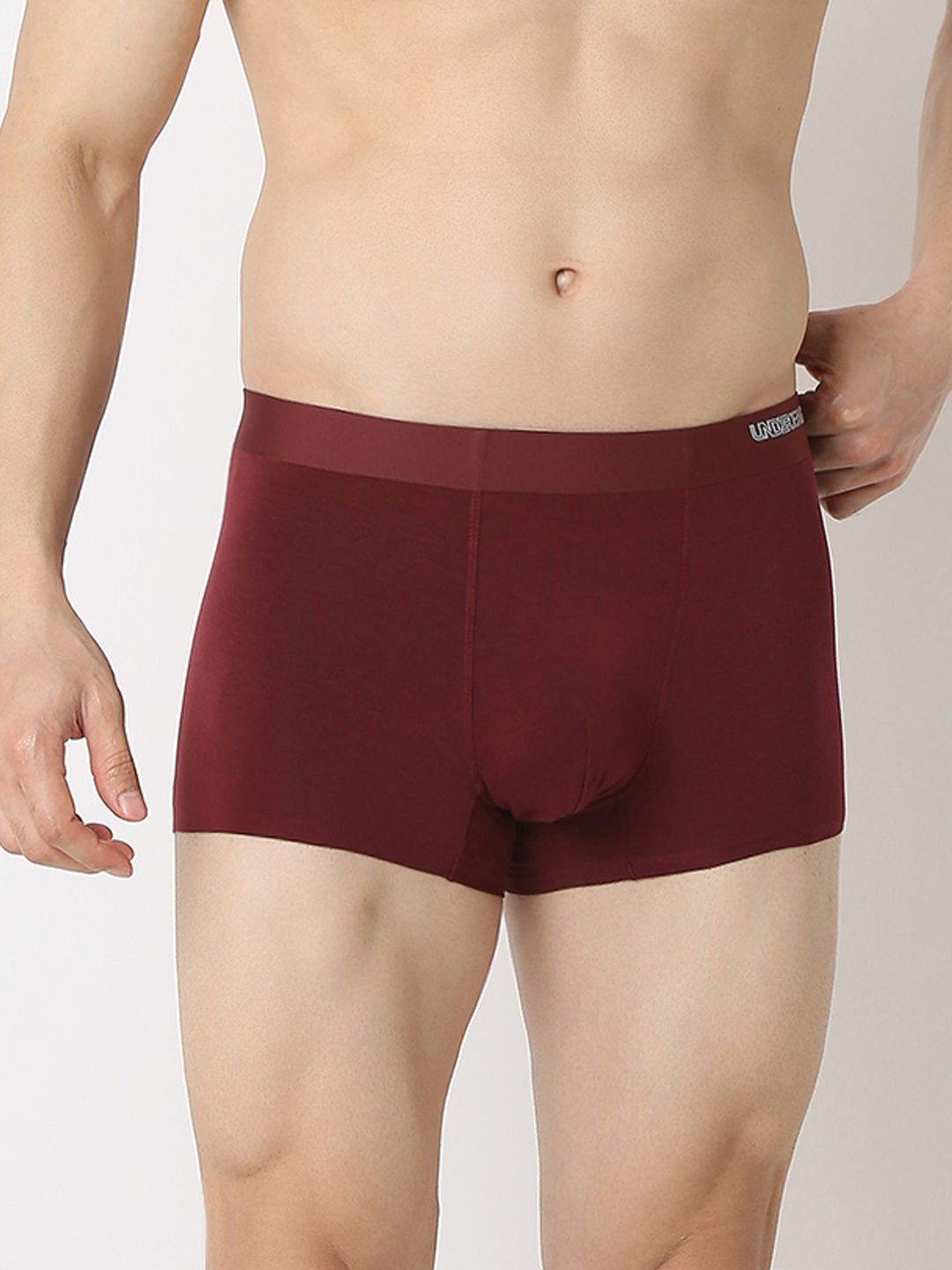 

UnderJeans by Spykar Men Solid Short Trunk UJNPTSI100OLIVE, Red