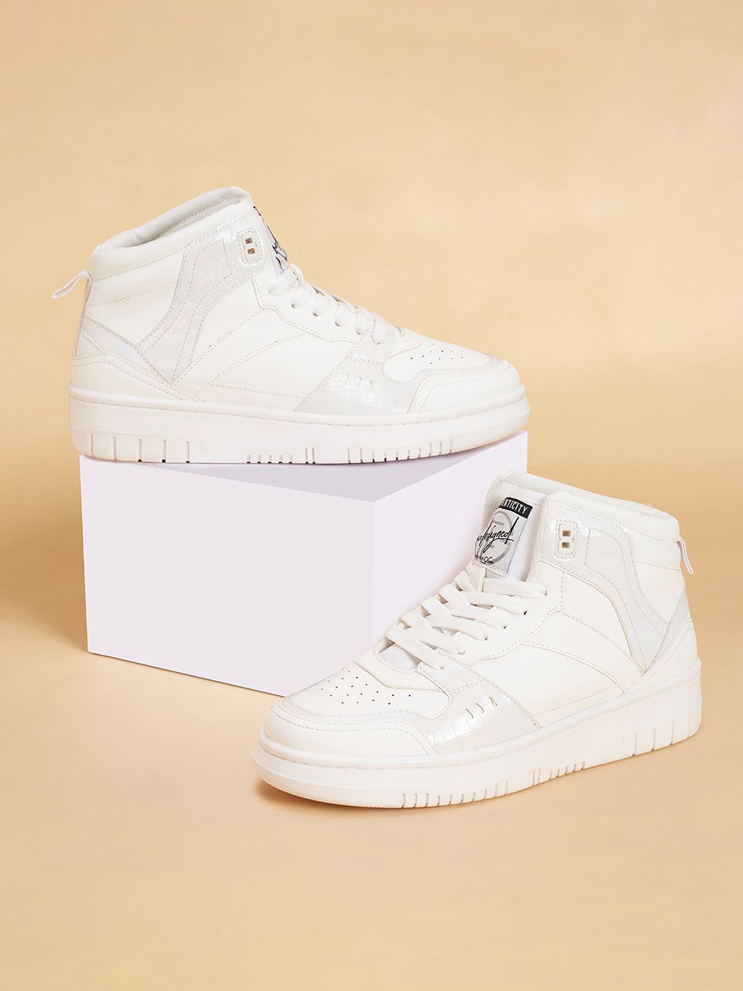 

Forever Glam by Pantaloons Women PU Sneakers, Off white