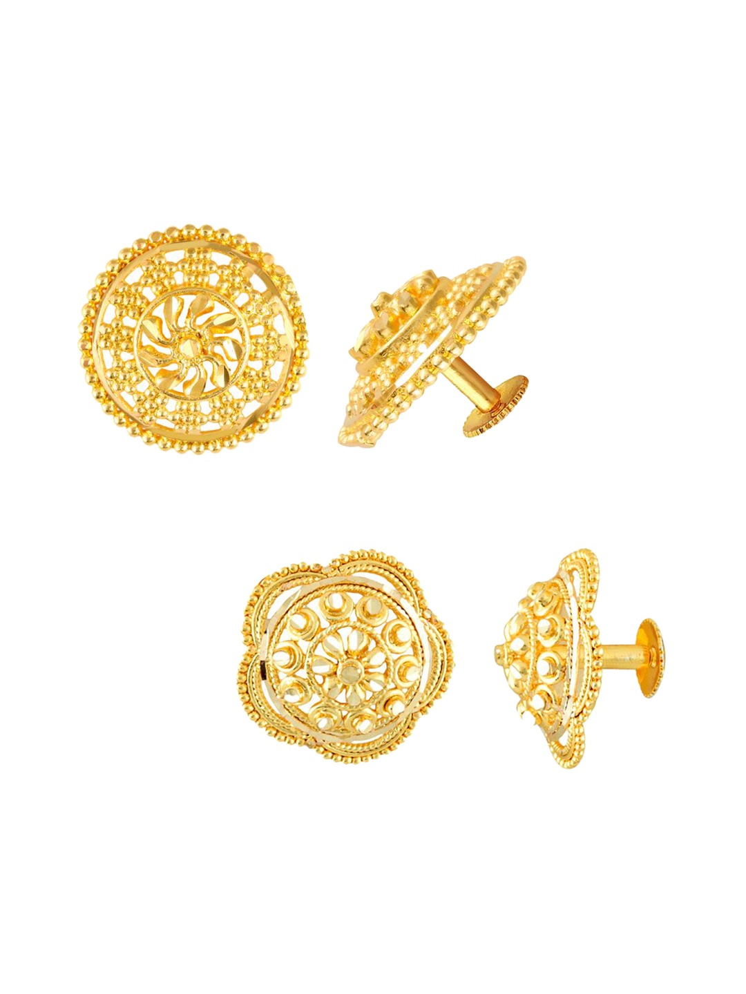 

DIVASTRI Set Of 2 Gold-Plated Circular Studs