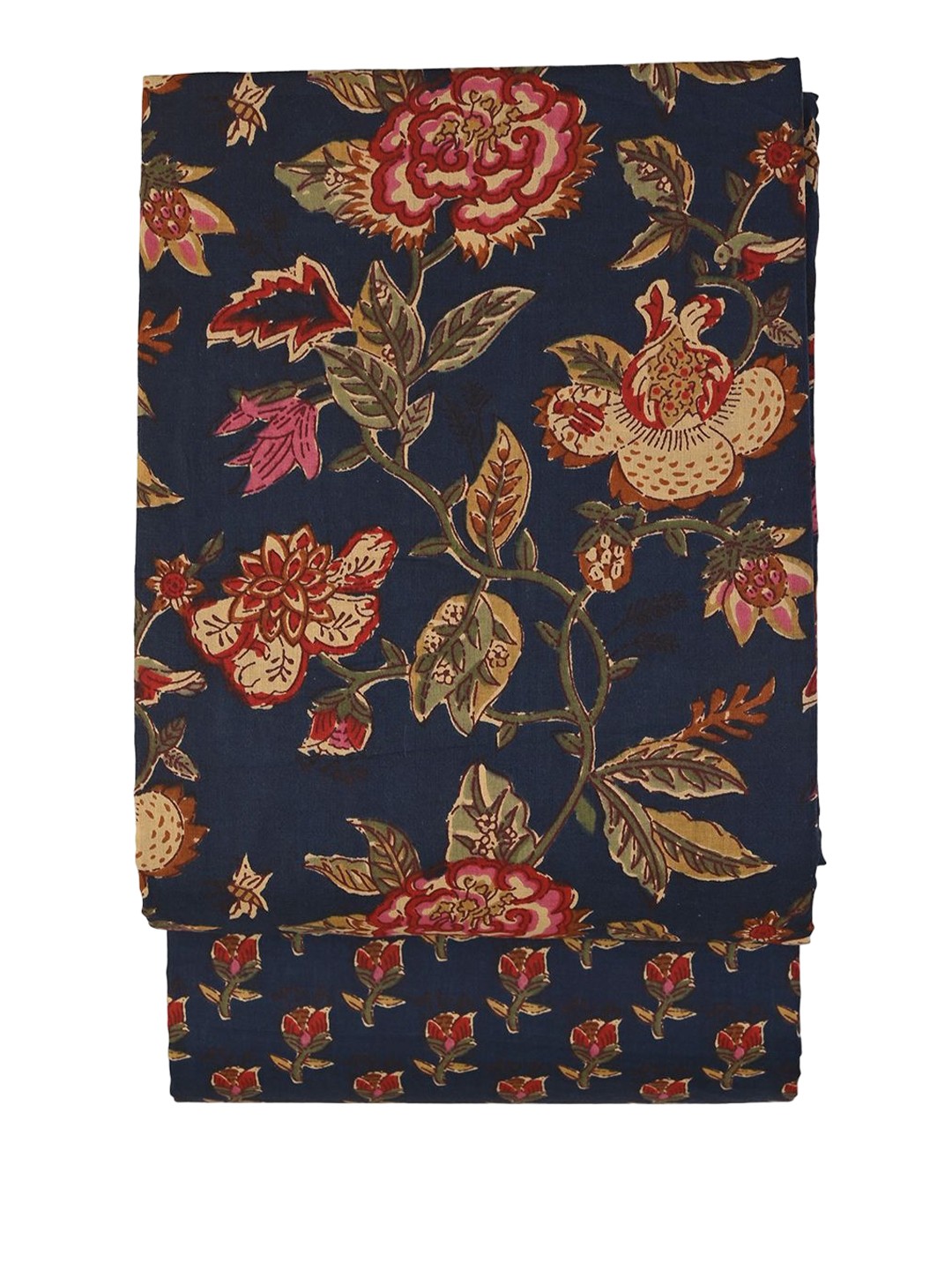 

Sun Fashion And Lifestyle Floral Printed Pure Cotton Unstitched Dress Material, Blue