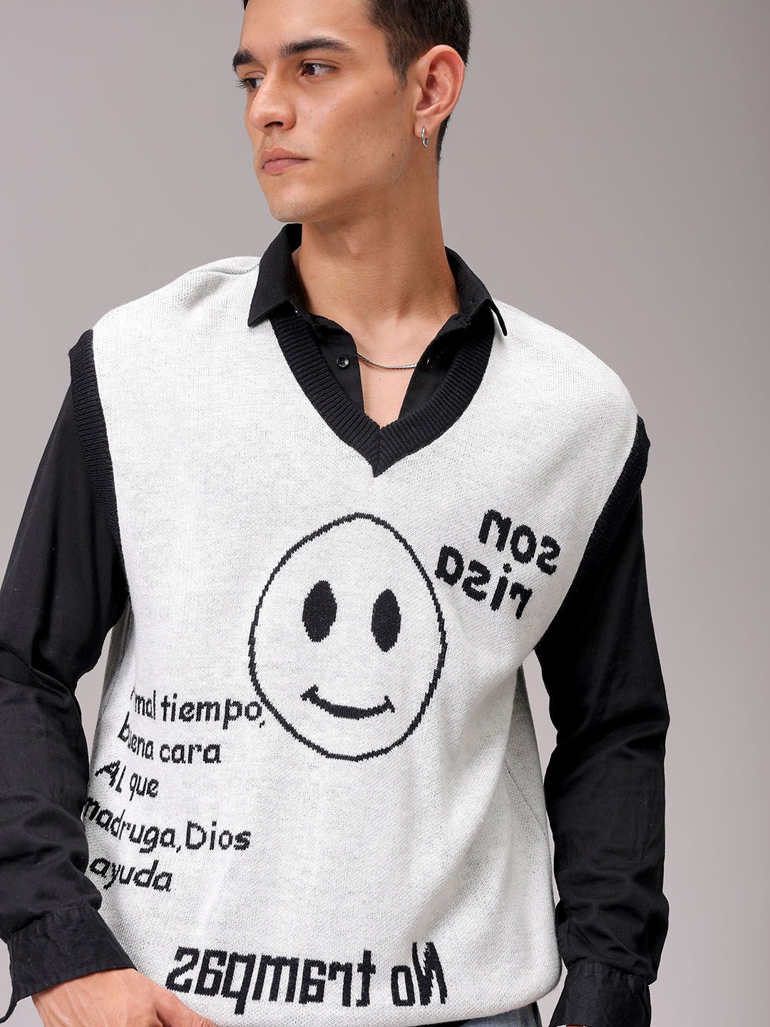 

The Indian Garage Co Men Typography Printed Pullover, White