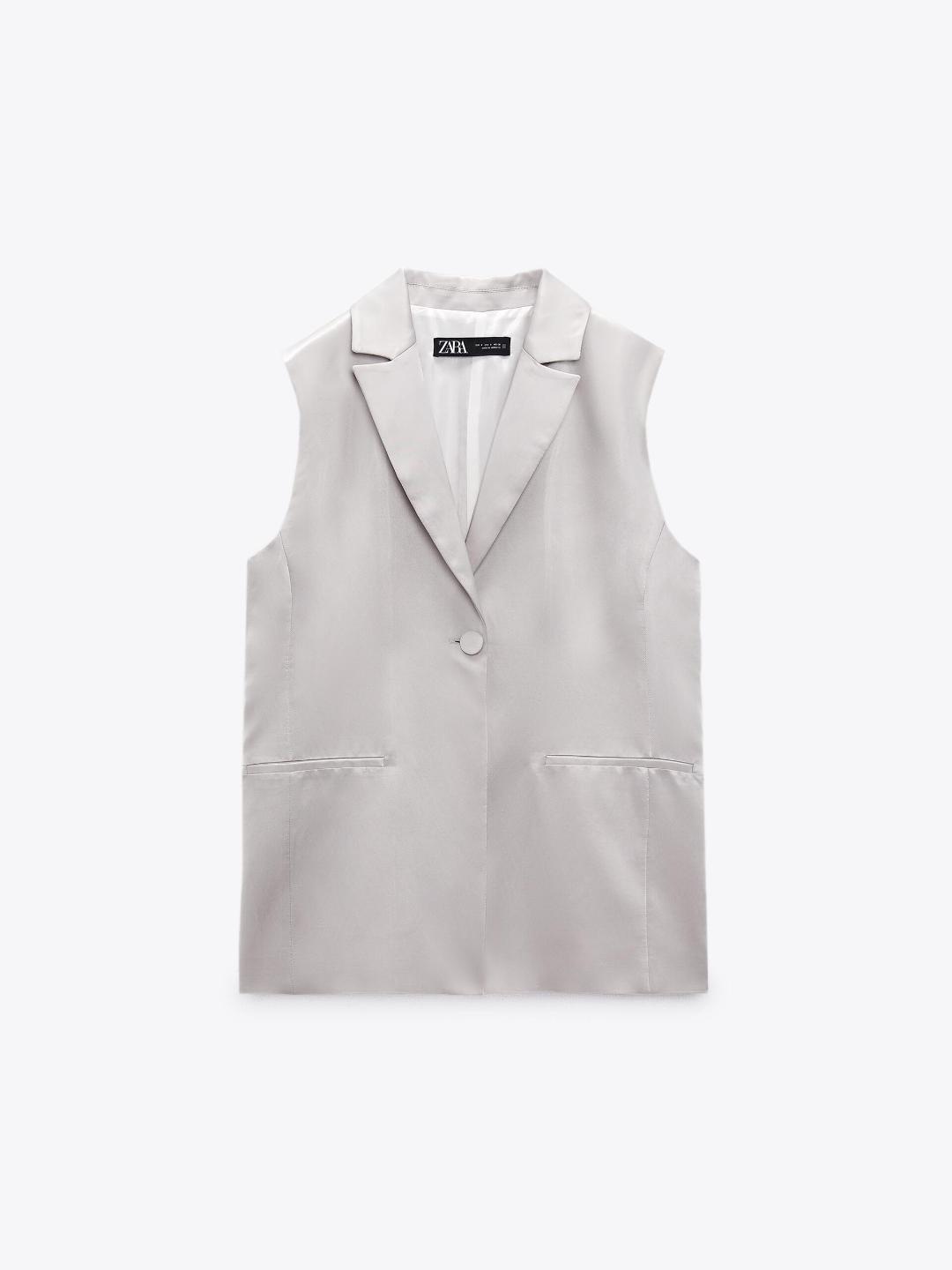 

ZARA Women Grey Waistcoat