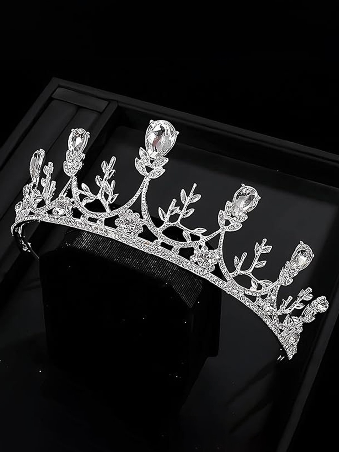 

Babymoon Girls Embellished Tiara, Silver