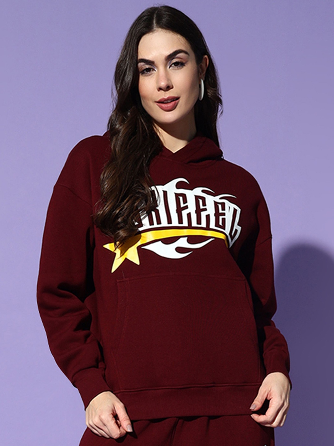 

GRIFFEL Women Casual Hoodie Long Sleeves Sweatshirt, Maroon