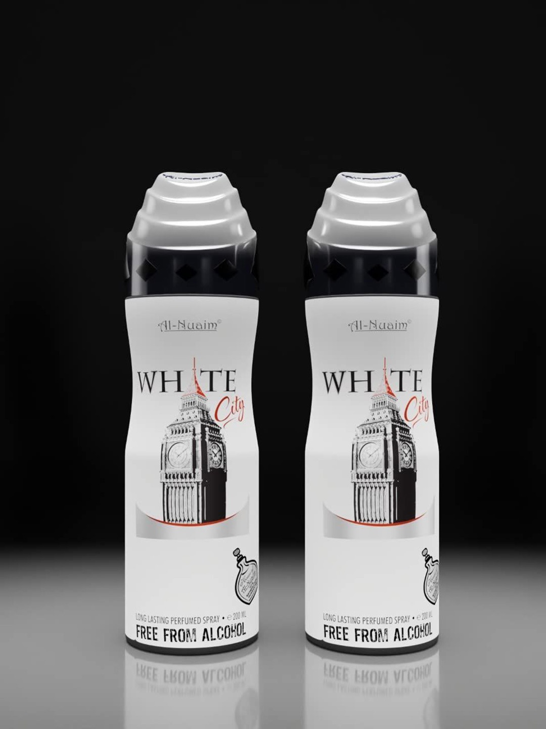 

Al-Nuaim Set Of 2 White City Deodorant - 200 ml Each