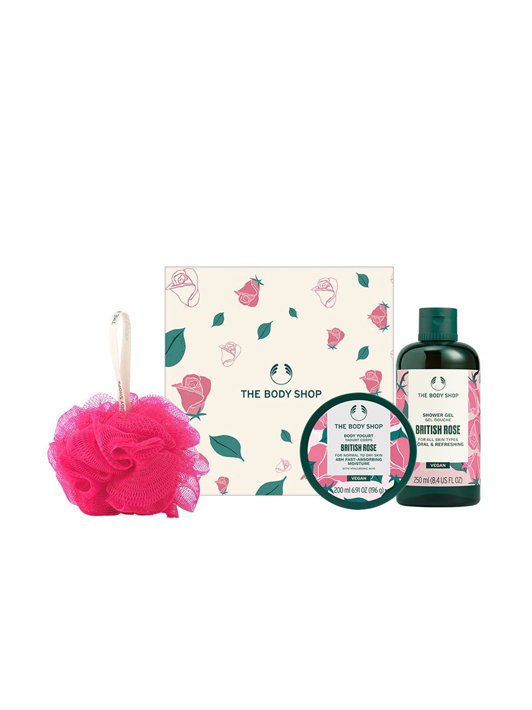 

THE BODY SHOP British Rose Showering Delight Gift Set, Cream