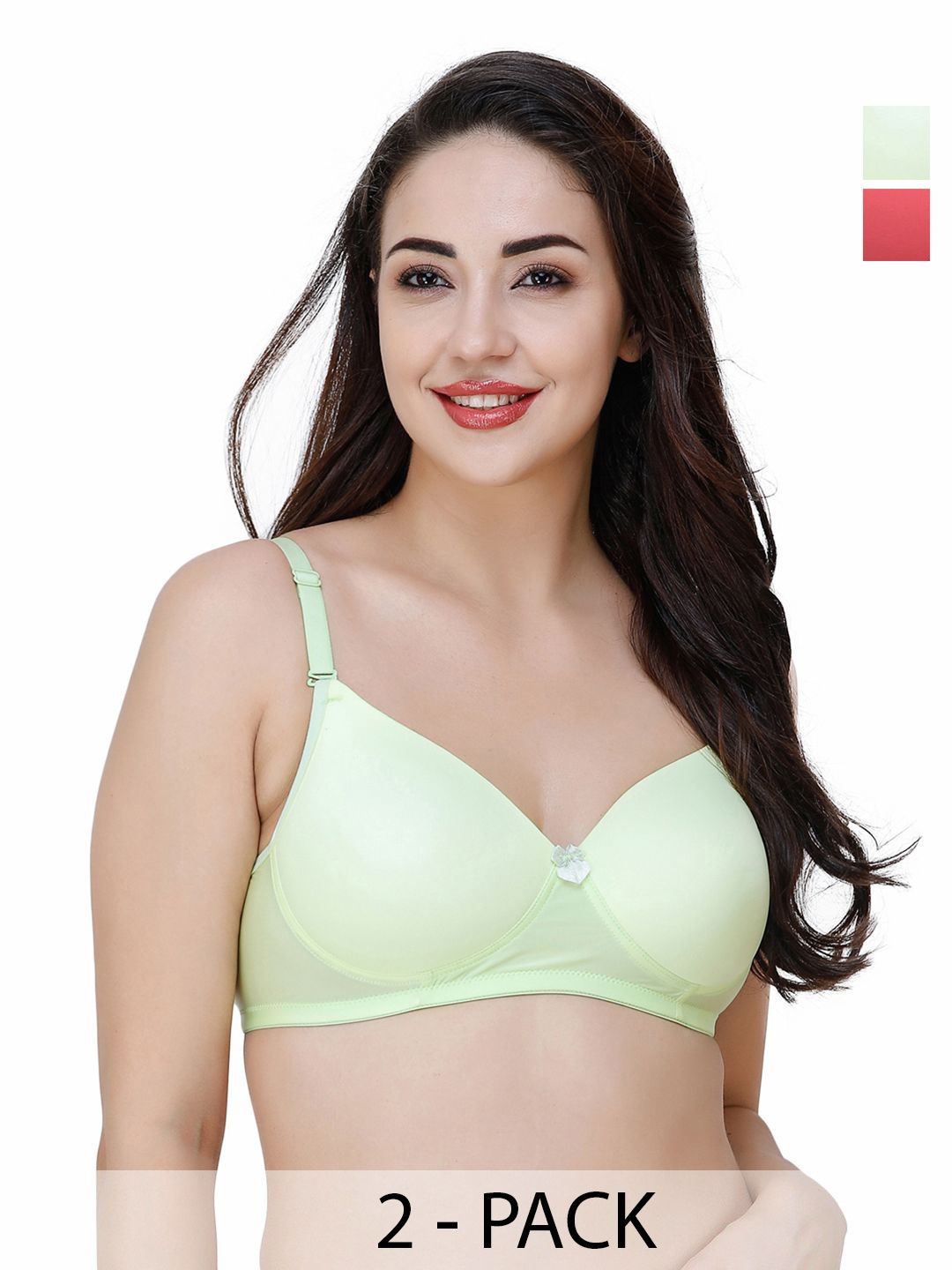 

College Girl Bra Full Coverage Lightly Padded, Red