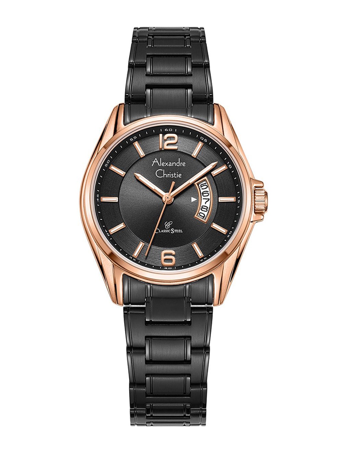 

Alexandre Christie Women Bracelet Style Straps Analogue Watch 8684LDBBRBA, Black