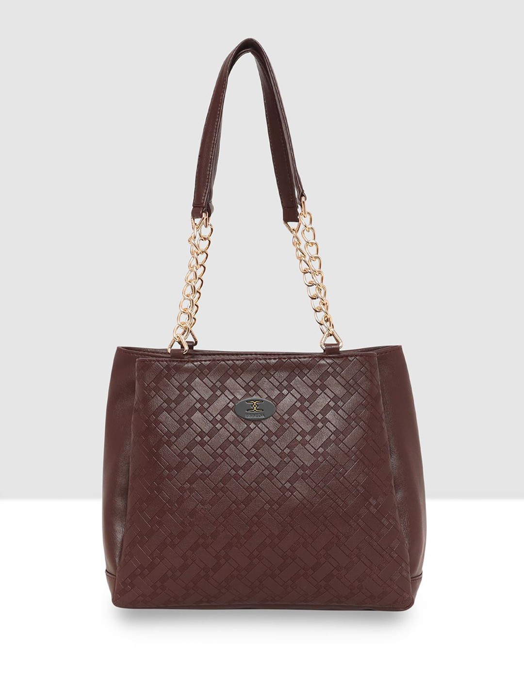 

ESBEDA Women Textured Shoulder Bag, Brown