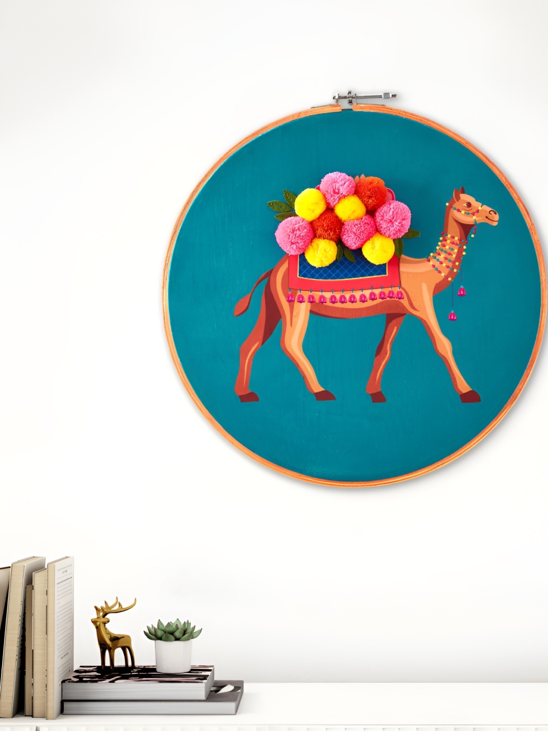 

Home Centre Blue & Brown 1 Piece Wood Birds and Animals Wall Paintings
