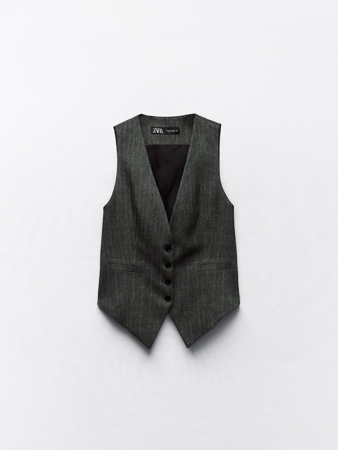 

ZARA Women Grey Waistcoat