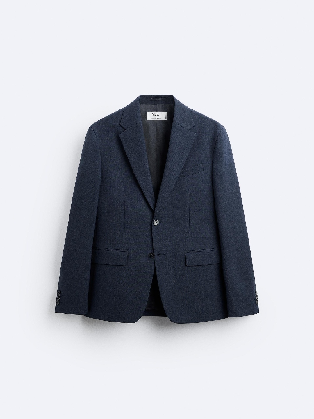 

ZARA Men Navy Blue Blazers