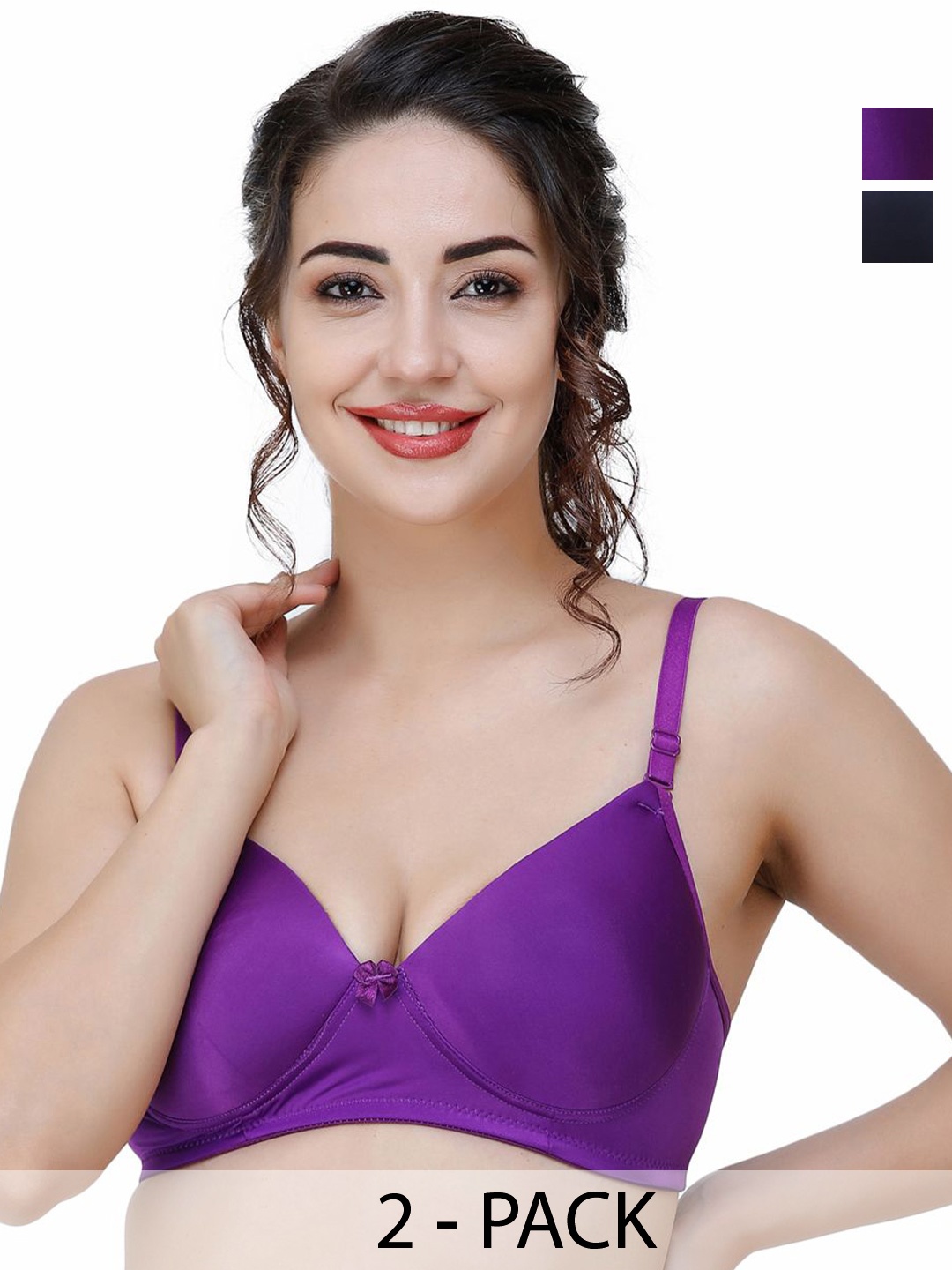 

College Girl Bra Full Coverage Lightly Padded, Purple
