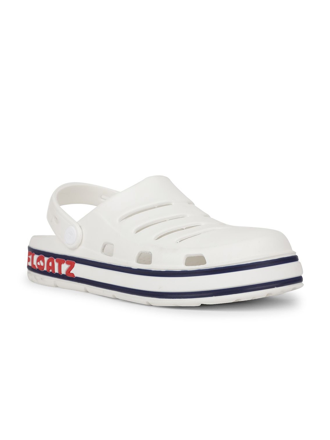 

Floatz Men Rubber Slip On Clogs Sandals, White