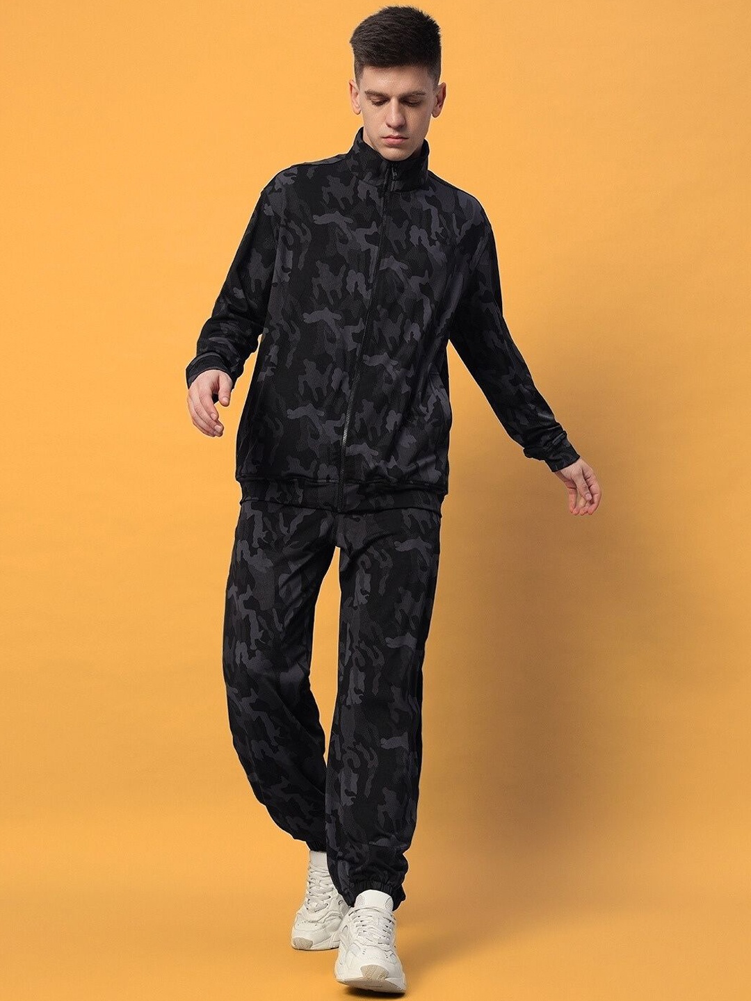 

WEARDUDS Printed Sweatshirt With Trouser Co-Ords, Navy blue