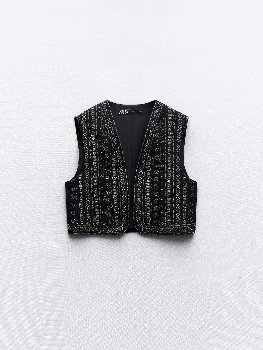 

ZARA Women Black Waistcoat