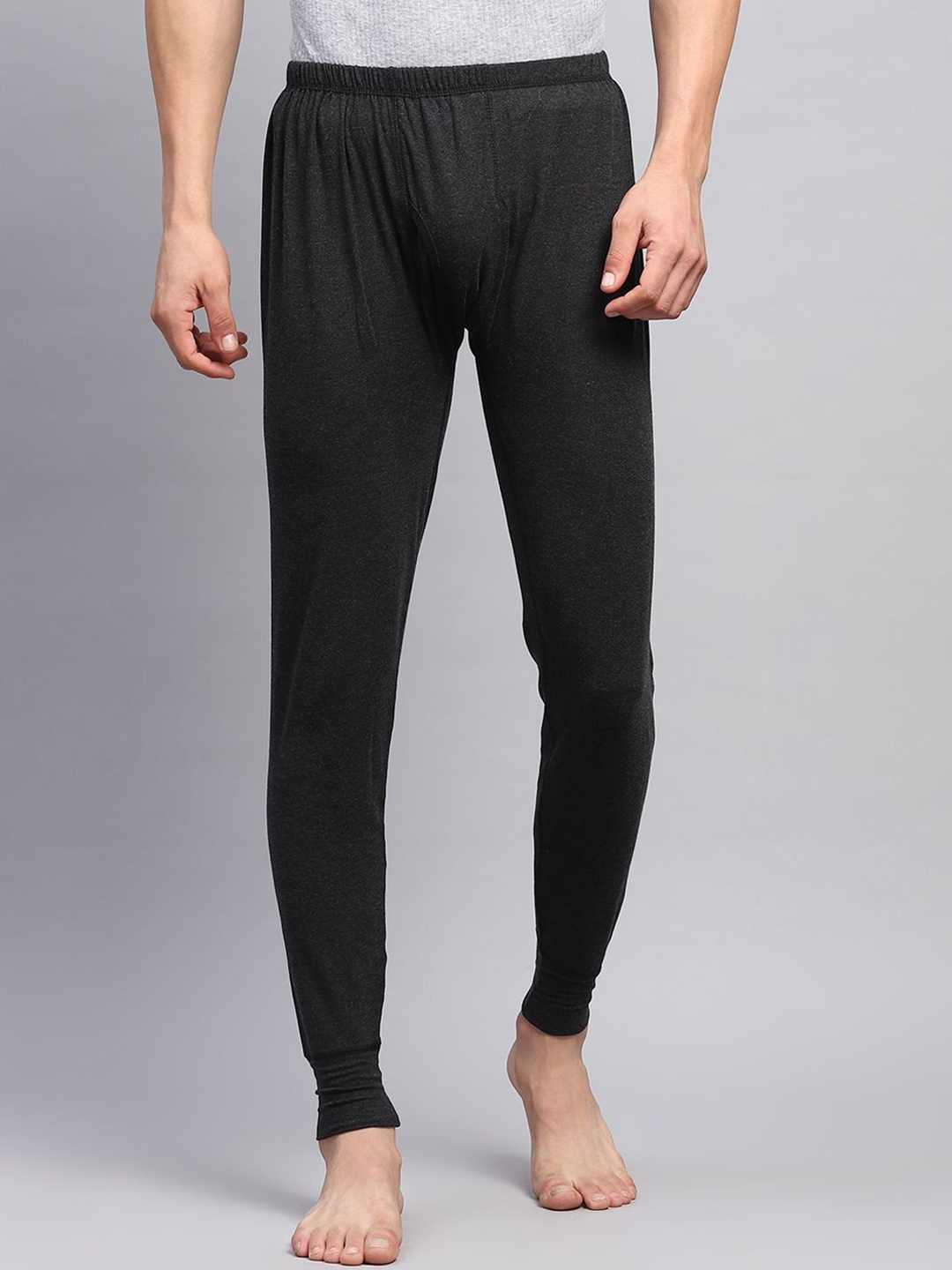 

Monte Carlo Men Mid Rise Thermal Bottoms, Black