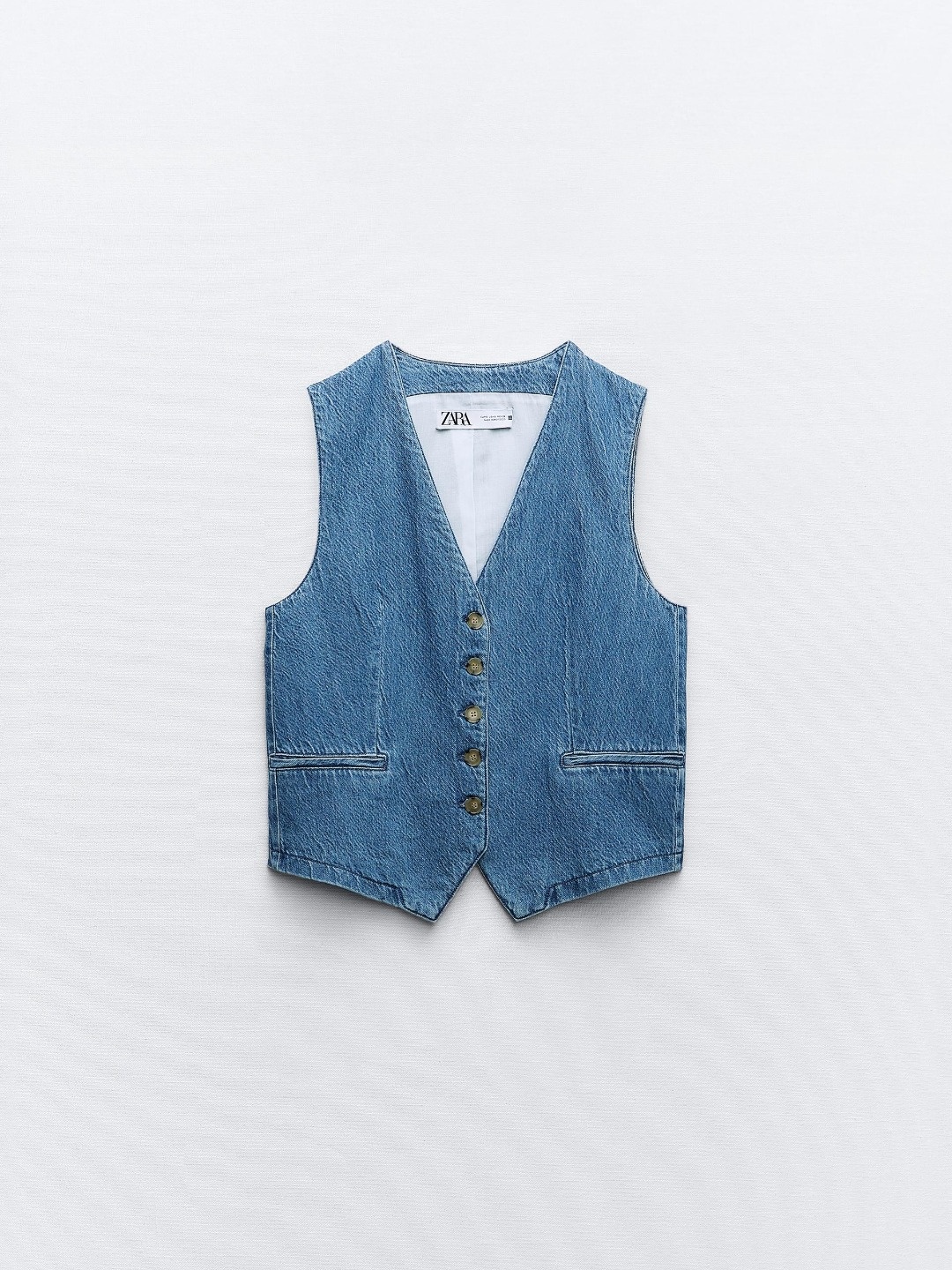 

ZARA Women Navy Blue Waistcoat