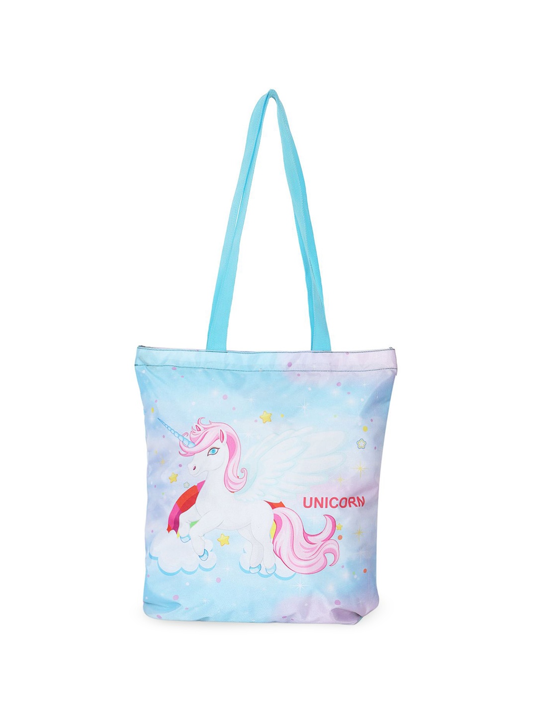 

NOVEX Unisex Graphic Printed Crossbody Tote Bag, Turquoise blue