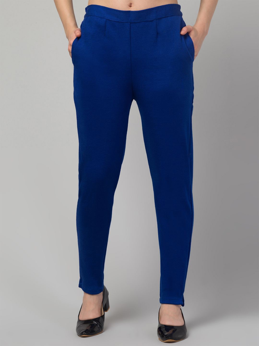 

Trend Level Women Relaxed Regular Fit Trousers, Blue