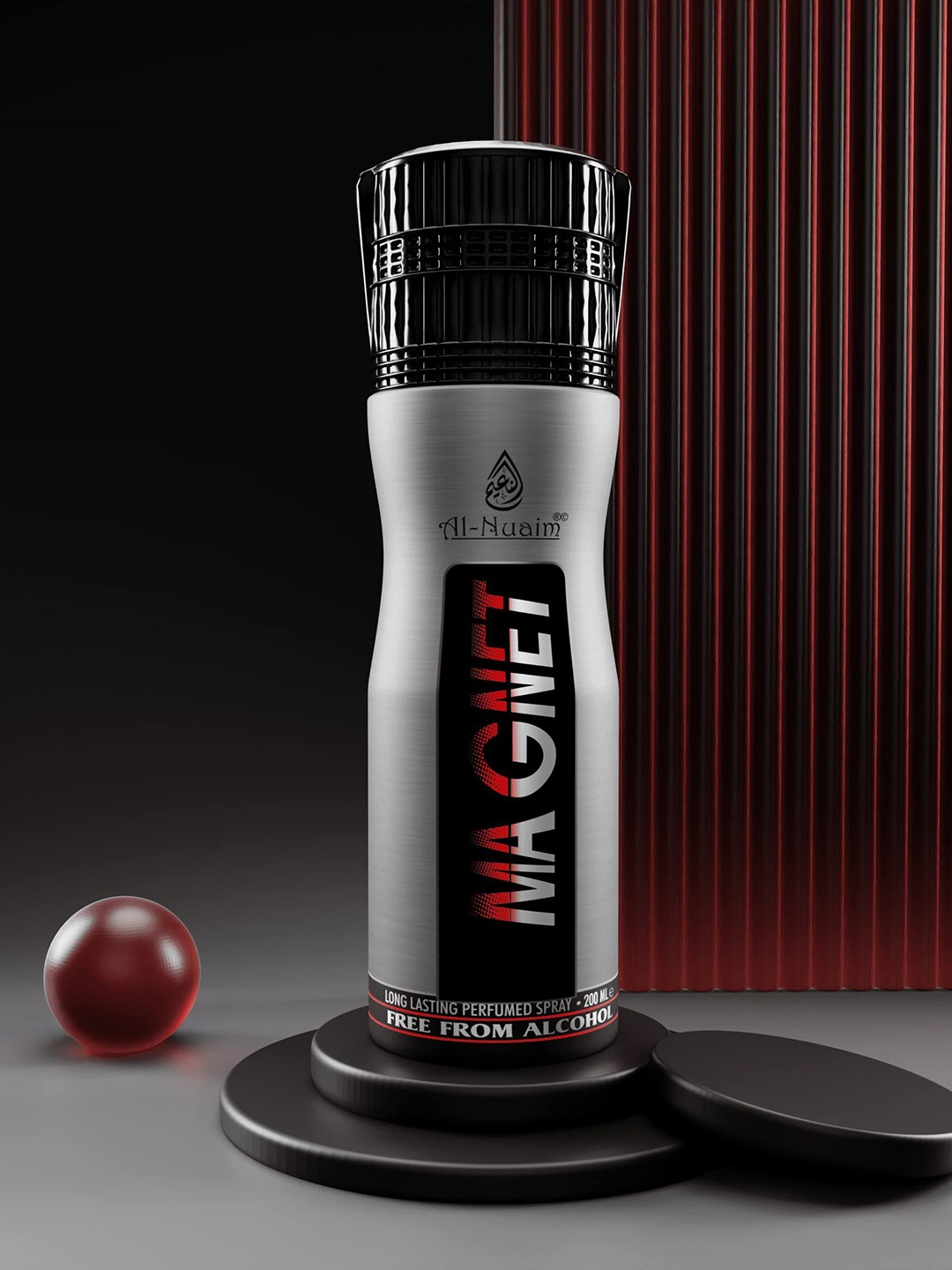 

Al-Nuaim Men Set Of 4 Magnet Deodorant - 200 ml Each, Grey