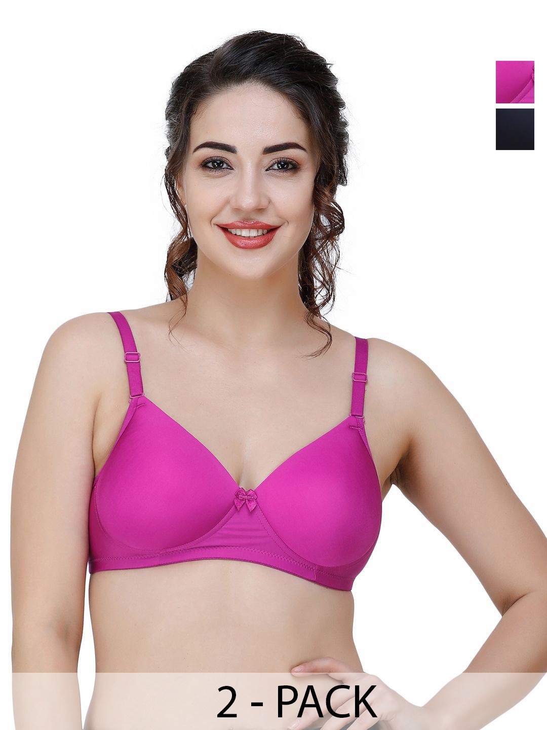 

College Girl Bra Full Coverage Lightly Padded, Navy blue