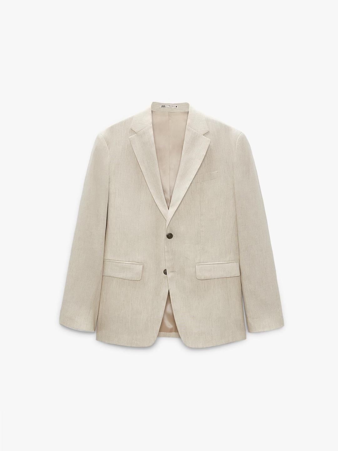 

ZARA Men Beige Blazers