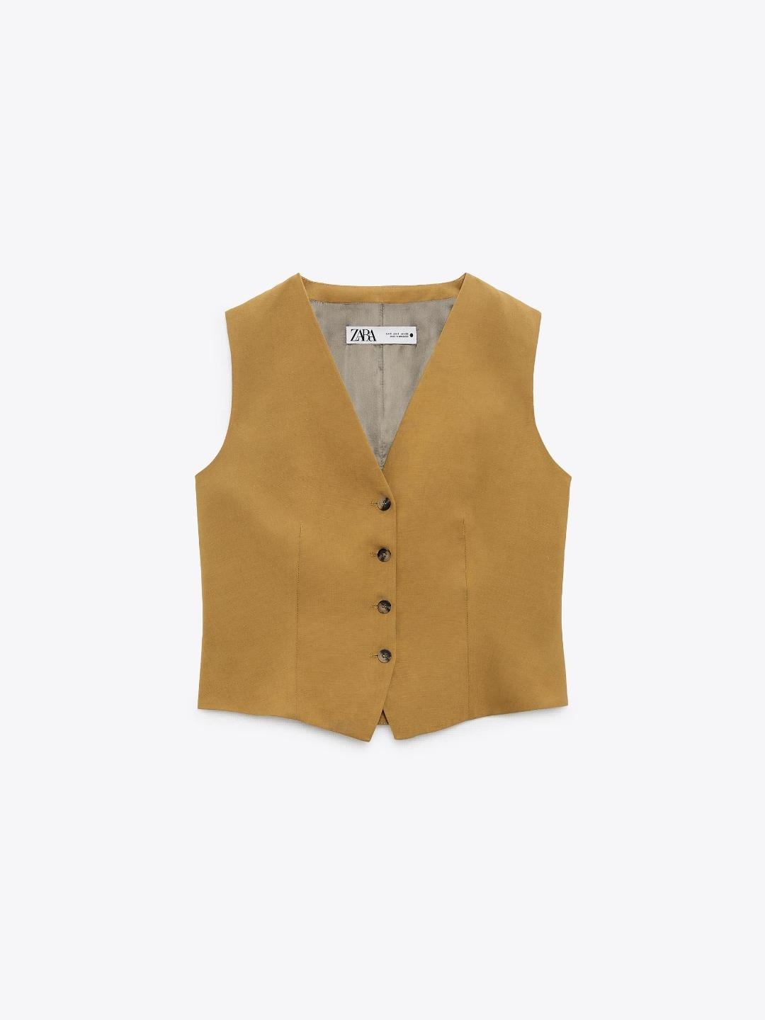 

ZARA Women Olive Waistcoat