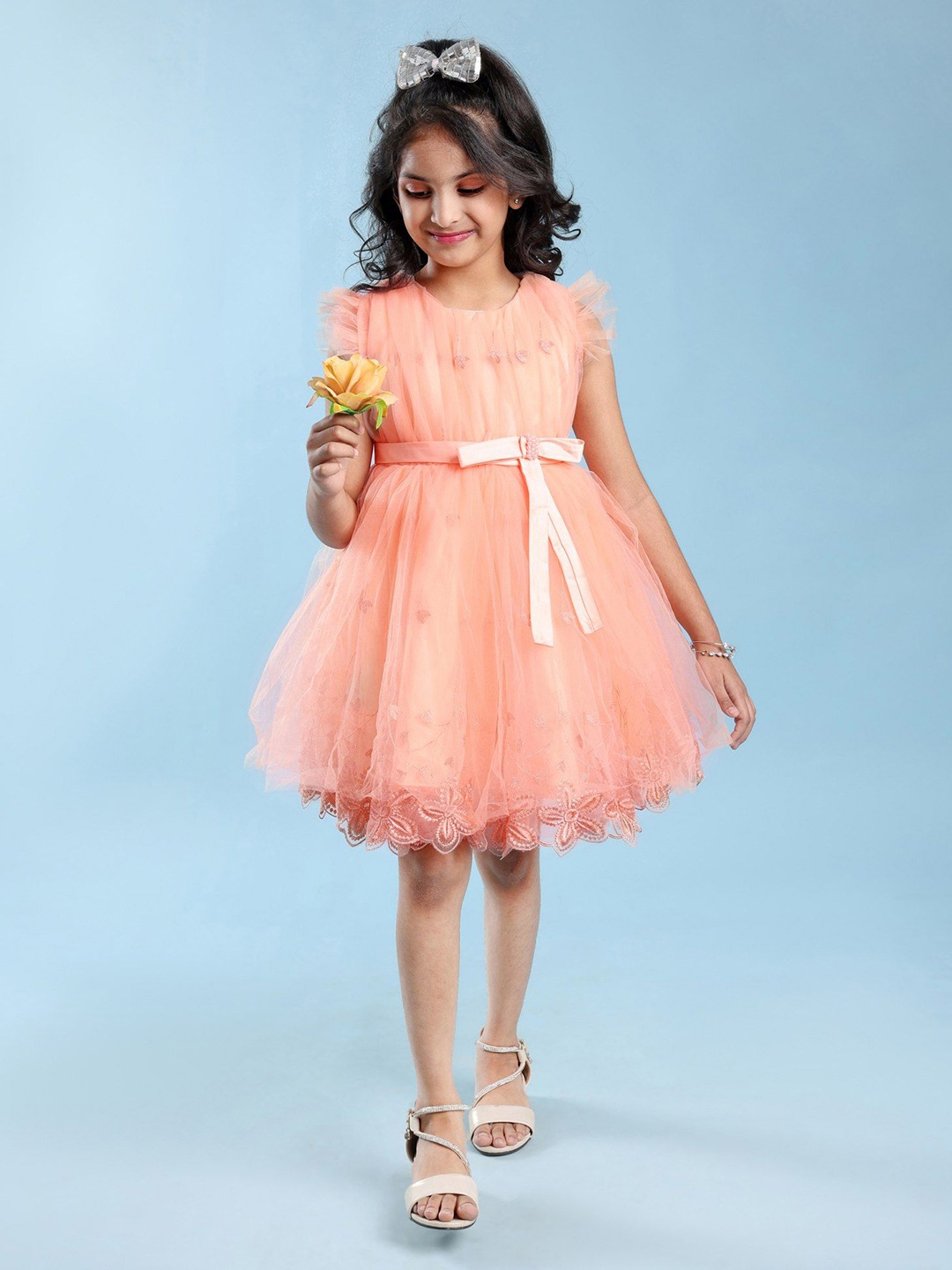 

Mark & Mia Girls Fit And Flare Dress, Peach
