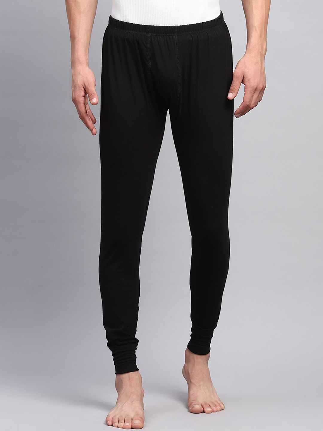 

Monte Carlo Men Mid Rise Thermal Bottoms, Black