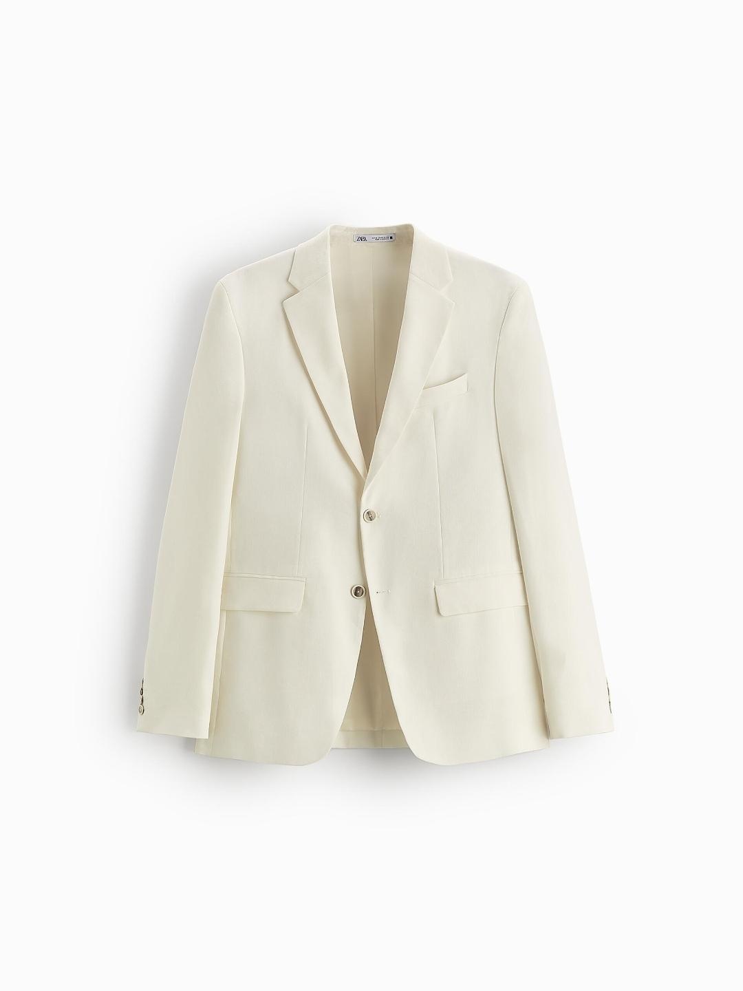 

ZARA Men White Blazers