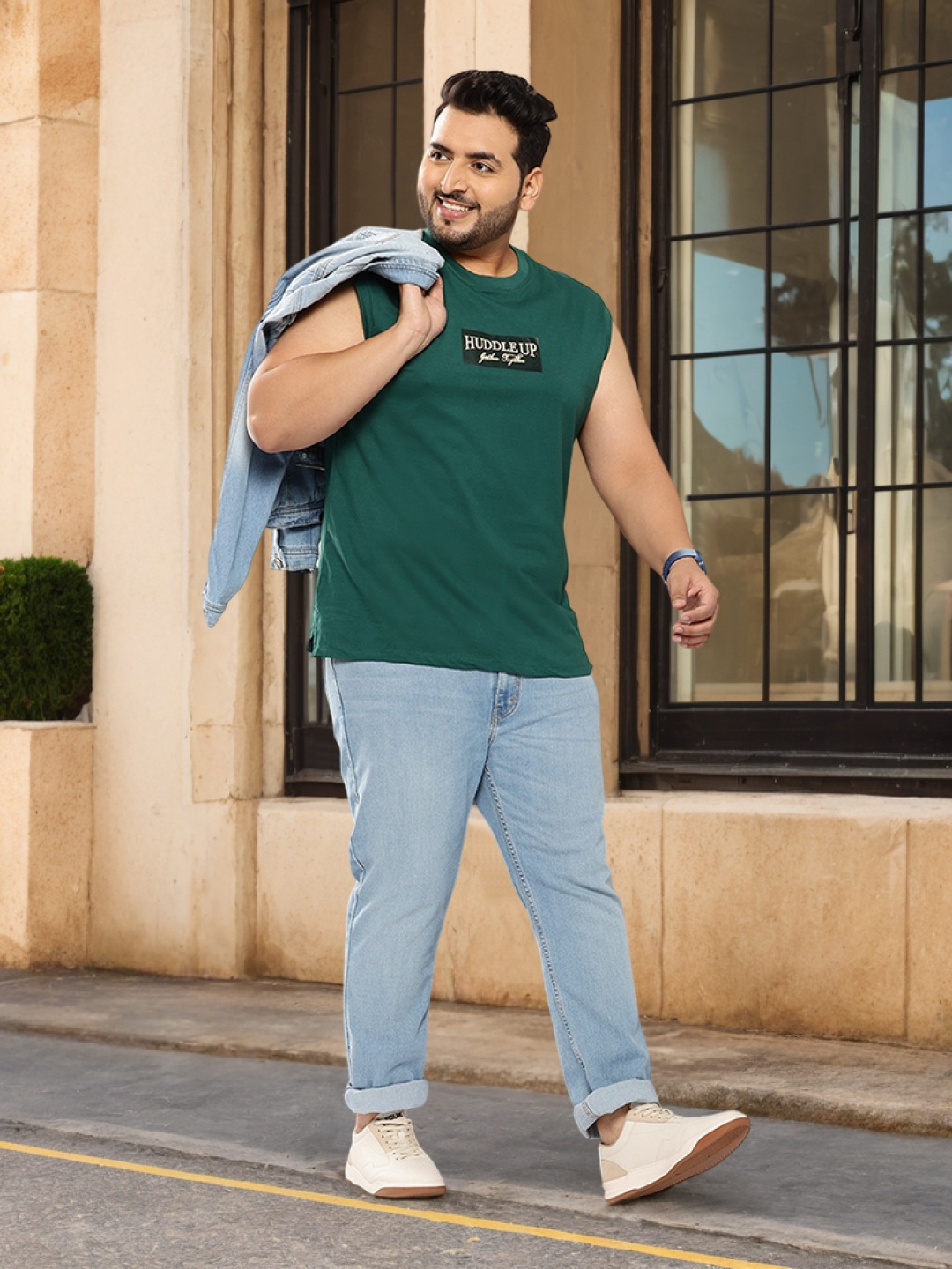 

Sztori Plus-Size Pure Cotton T-shirt, Green