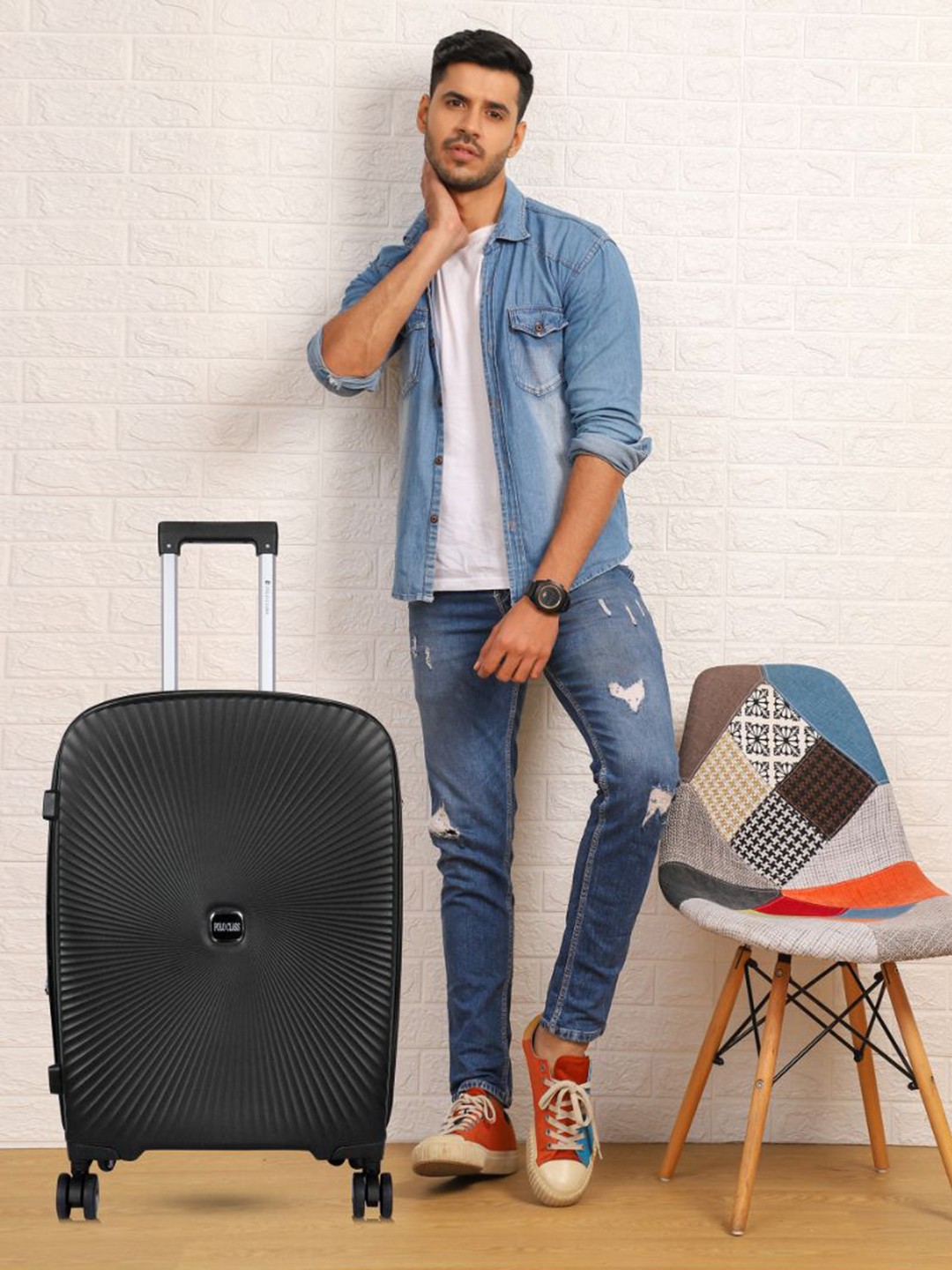 

Polo Class Hard Sided Trolley Bag With Vanity Bag, Black