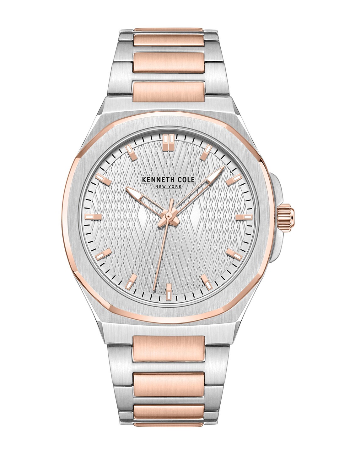 

Kenneth Cole Men Dial Bracelet Style Straps Analogue Watch KCWGG0047003MN, Silver