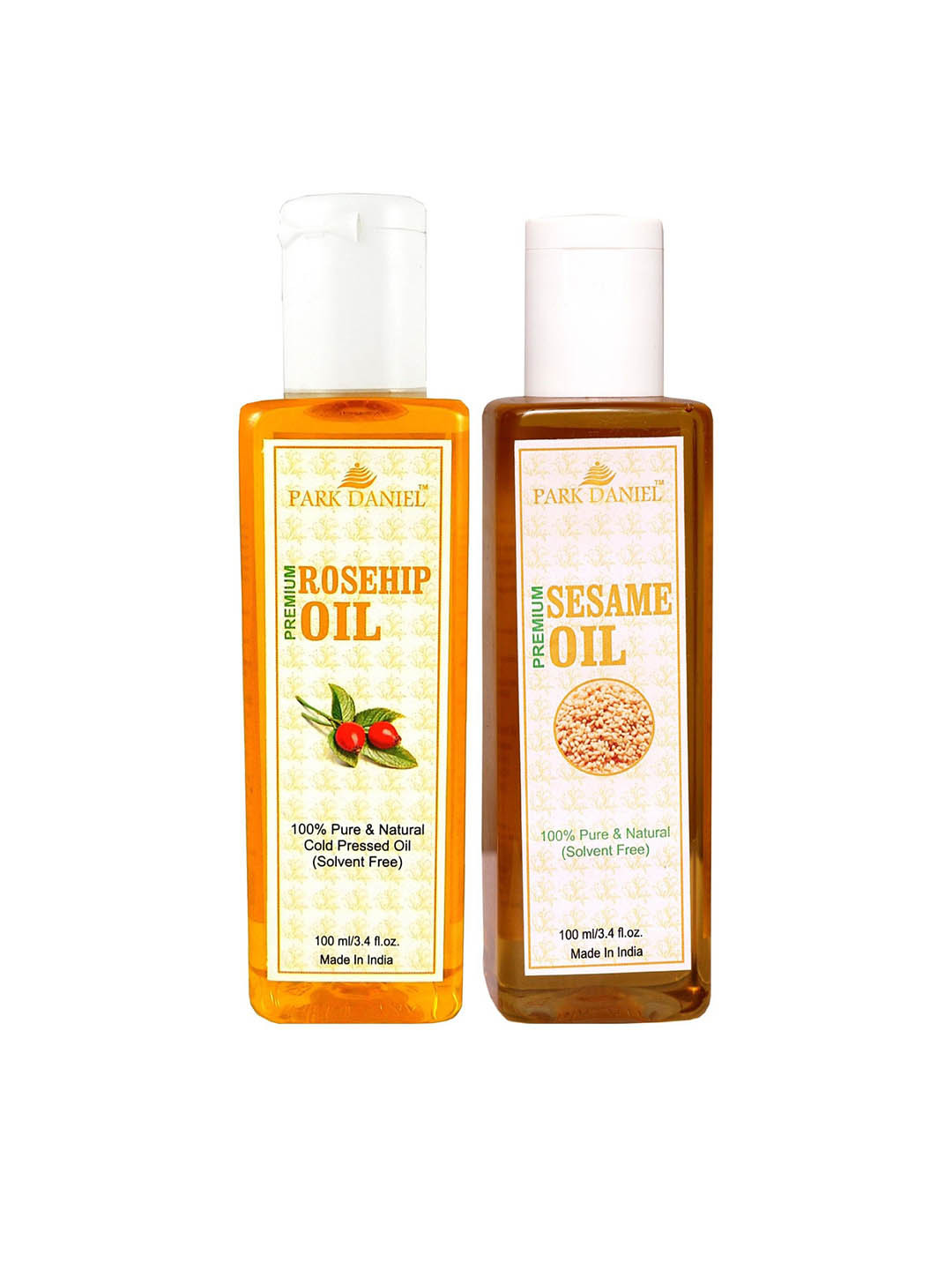 

Park Daniel Set Of 2 Premium Rosehip & Sesame Oil- 100ml Each, Transparent