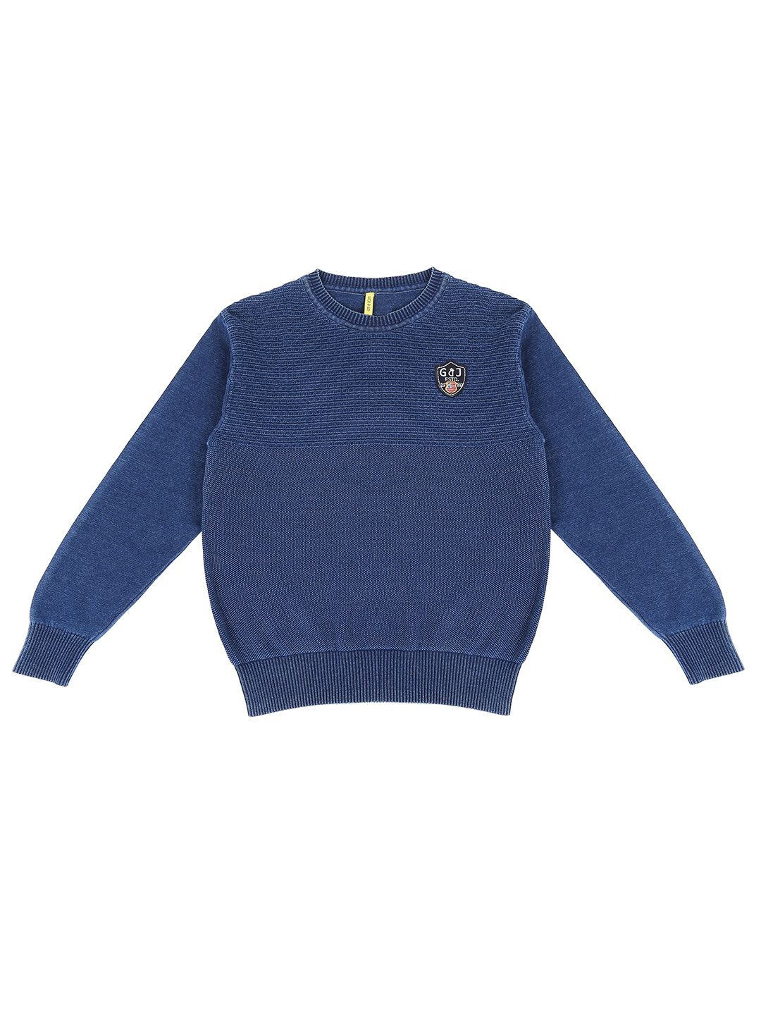 

Gini and Jony Boys Round Neck Pullover, Blue