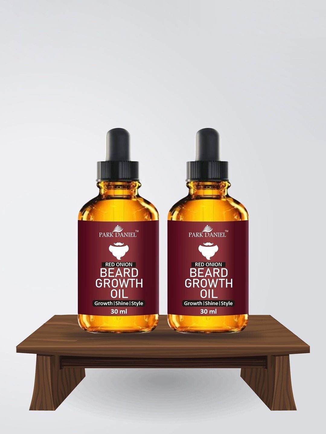 

Park Daniel Set Of 2 Red Onion Beard Growth Oil - 30 ml Each, Transparent