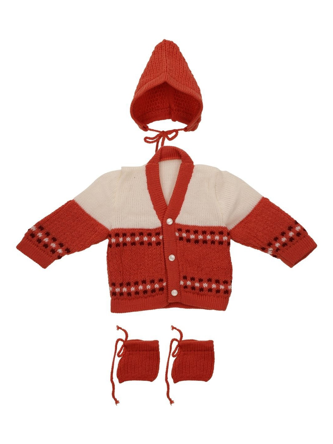 

CUBS & HUGS Kids Woollen Baby Apparel Gift Set, Coffee brown