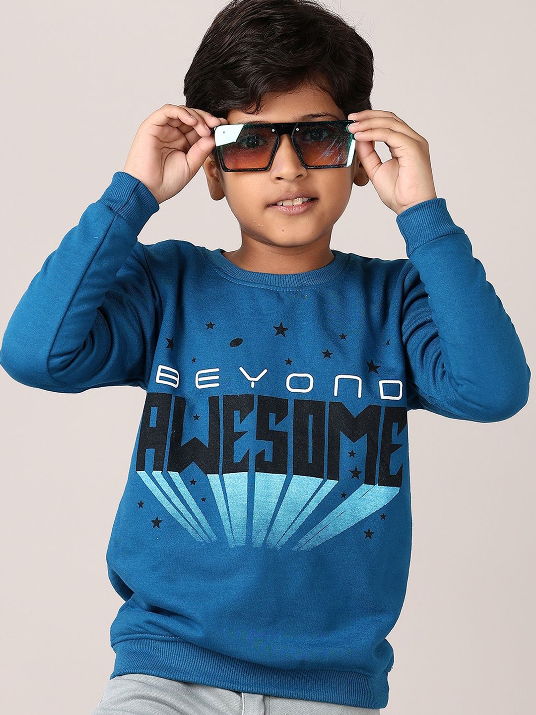 

V-Mart Boys Graphic Printed Pullover Sweatshirt, Blue