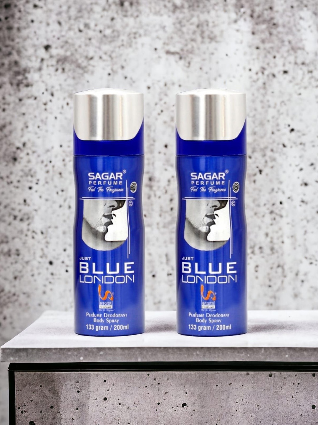 

SAGAR PERFUMERY Set Of 2 Just Blue London Long Lasting Deodorant - 200 ml Each