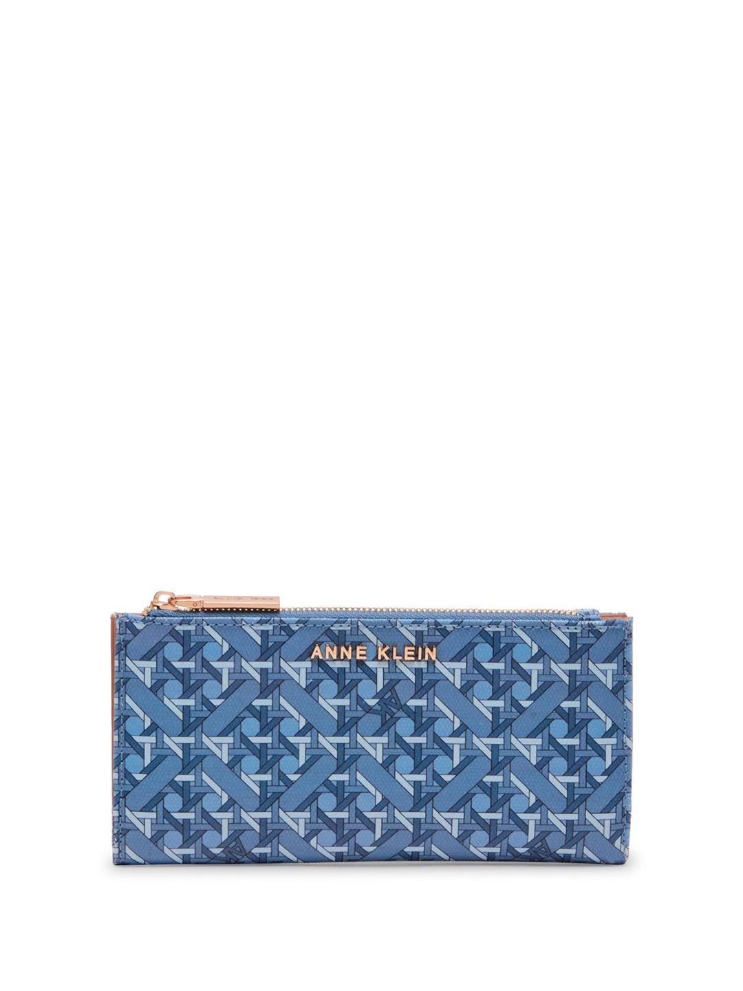 

ANNE KLEIN Women Abstract Printed Swagger Leather Sling Bag, Blue