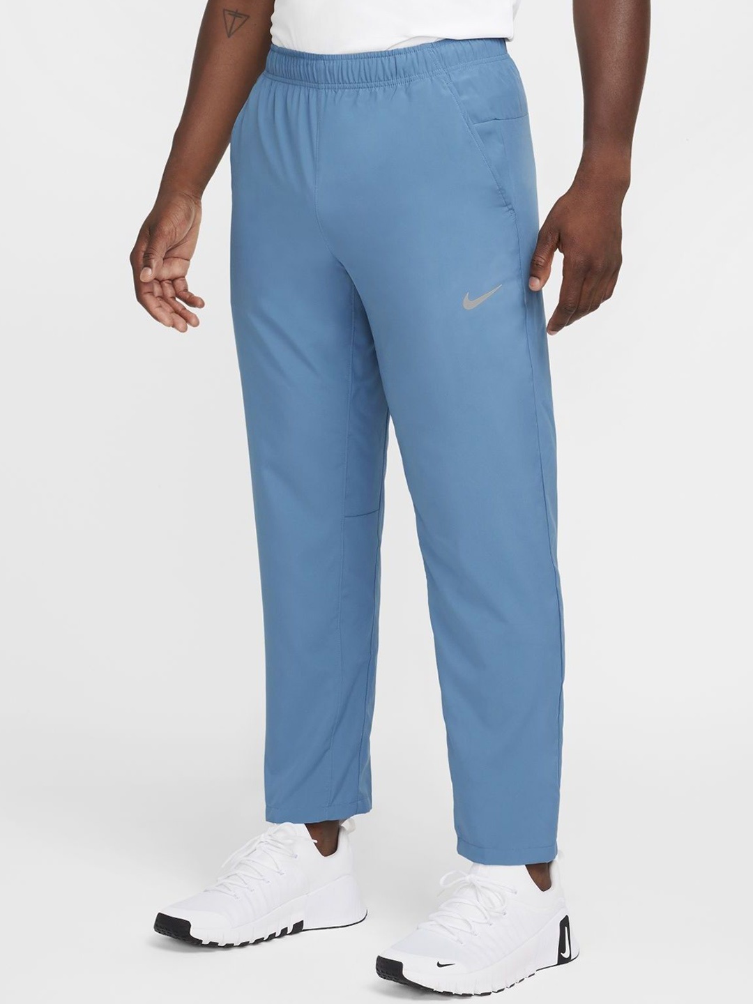 

Nike Form Men's Dri-FIT Open-Hem Versatile Casual Track Pant, Blue