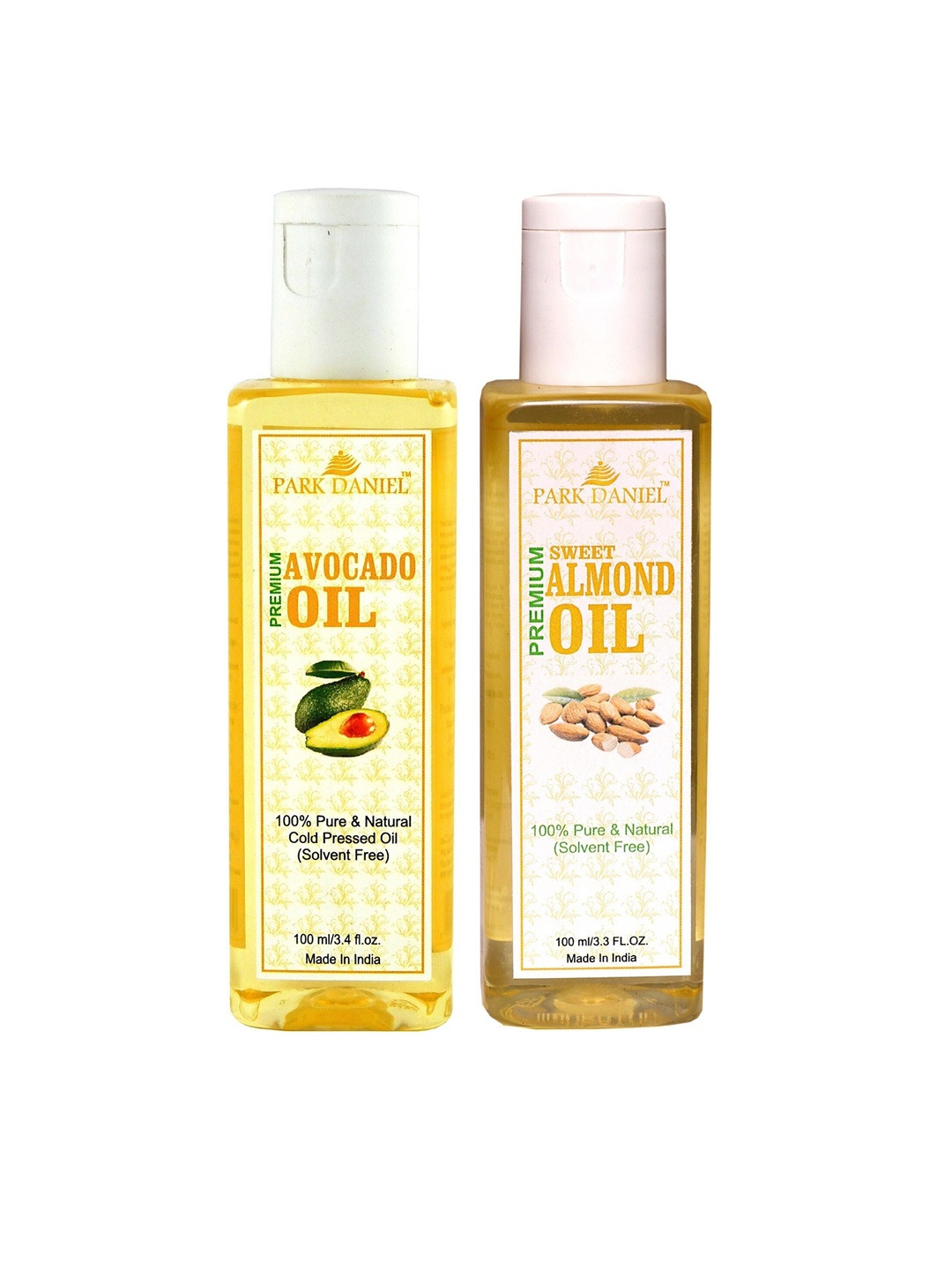 

Park Daniel Set Of 2 Avacado Oil & Almond Oil - 100 ml Each, Transparent