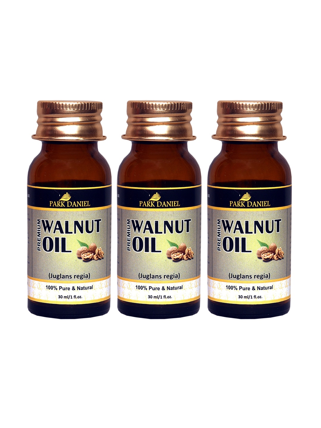 

Park Daniel Set Of 3 Premium Walnut Oil - 30 ml Each, Transparent