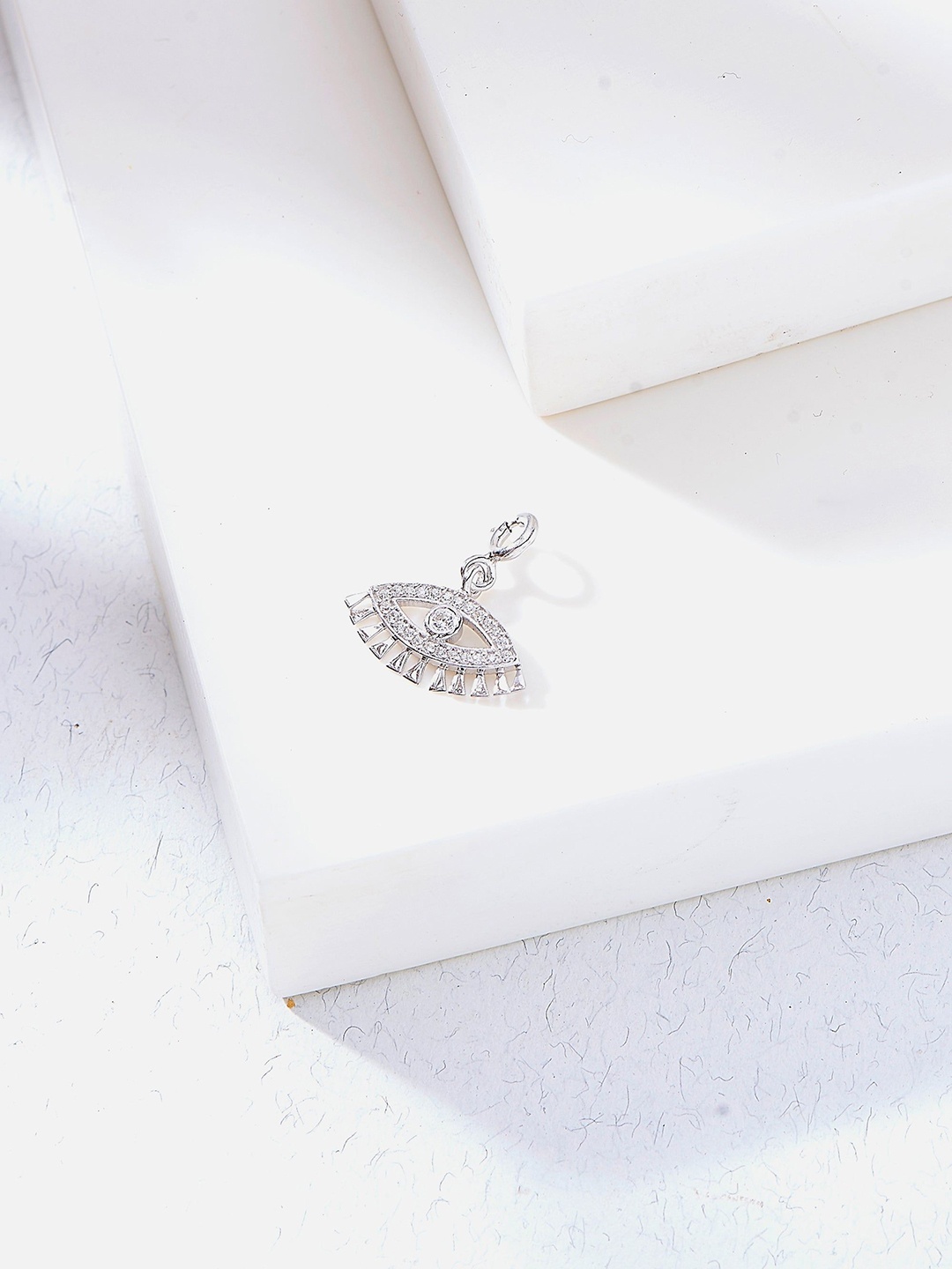 

Nipura 925 Sterling Silver Rhodium-Plated Cubic Zirconia Charmss